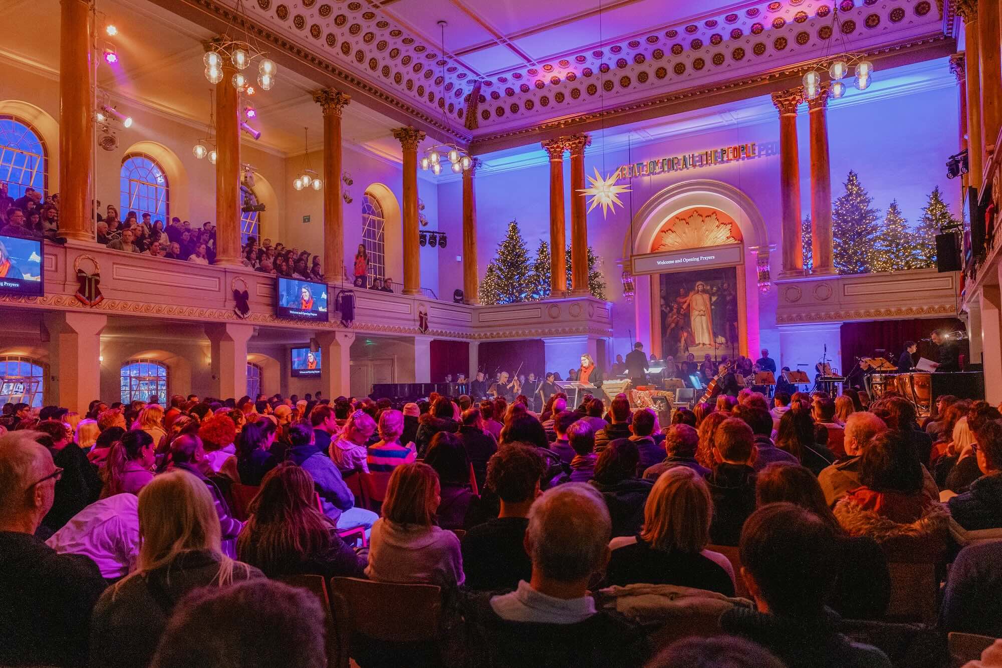 A warm welcome to everyone at All Souls Carols.